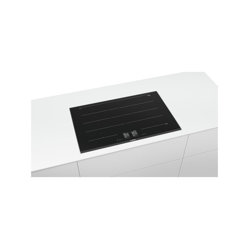 TMK Copripiano Per Fornelli In Vetro Temperato, 80x52 Cm, Protezione Universale Per Piani A Induzione E Ceramica, Decorazione Fiore