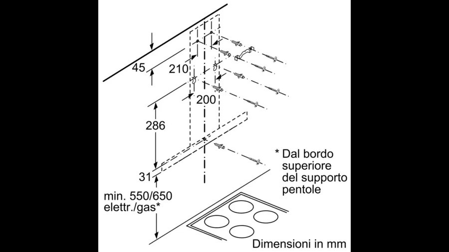 Cappa Aspirante A Muro VidaXL 90 Cm - Acciaio Inox, Nera, Con Filtri Lavabili