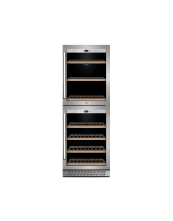CASO 776 Cantinetta climatizzata da vino, Wine Chef Pro 126-2D Acciaio Inossidabile