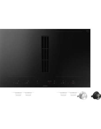 GAGGENAU CV482105 Serie 400 Piano cottura Flex a induzione con sistema di aspirazione integrato 80 cm