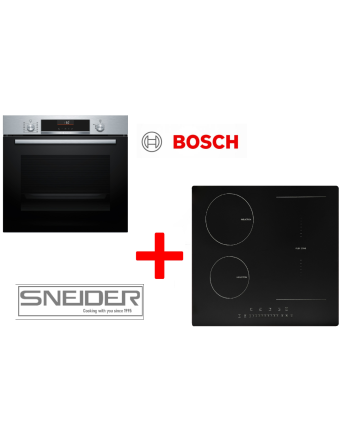 SUPER SET BOSCH HBG536ES3 + SNEIDER IKP62-0