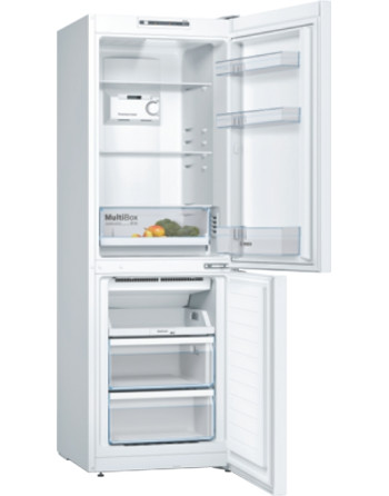 BOSCH KGN33NWEB Serie 2, frigorifero combinato a libera installazione con congelatore in basso, 176 x 60 cm, bianco