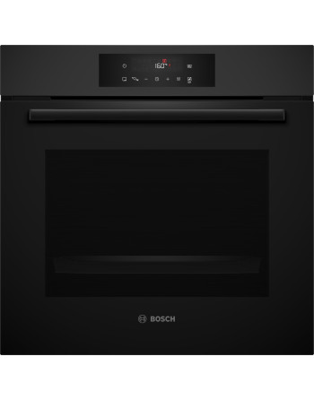 BOSCH HBA572EM3 Serie 4, Forno da incasso, 60 x 60 cm, Vetro nero opaco reattivo.